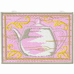 Teapots Embroidery Design 2 Teapots Embroidery Design 2